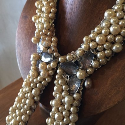195060's Long Pearl Beads Collar195060ǯ 󥰥ѡӡ Ĥߡ