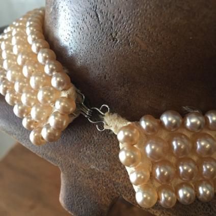 1950's Pearl Beads Collar1950ǯ 4Ϣѡӡ Ĥߡ