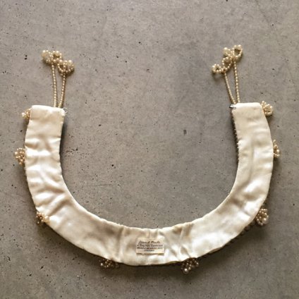 1950's PearlGlass Beads Collar w/Tassels1950ǯ 6Ϣѡߥ饹ӡ Ĥ åա