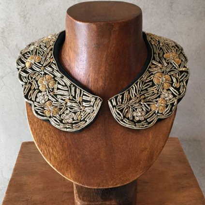 1950's～60's Zari Embroidery Collar（1950～60年代 ザリ刺繍 つけ襟