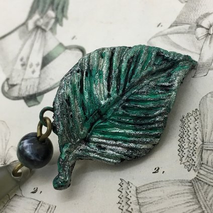 60's Irena Leaf Earrings Green (60ǯ ꡼ ꡼  ꡼)