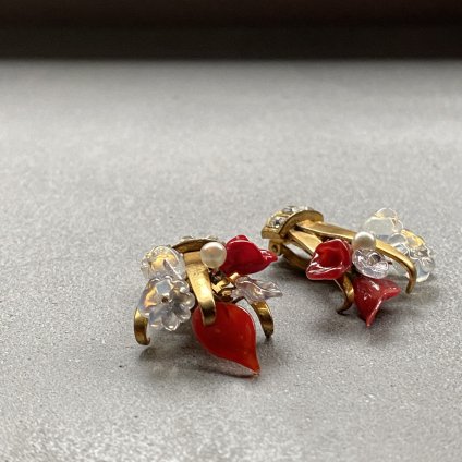 1950's Madeleine Riviere Glass Earrings (1950ǯ ޥɥ졼  饹 󥰡