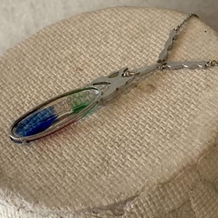 1940's Iris Glass Necklace（1940年代 アイリスガラス