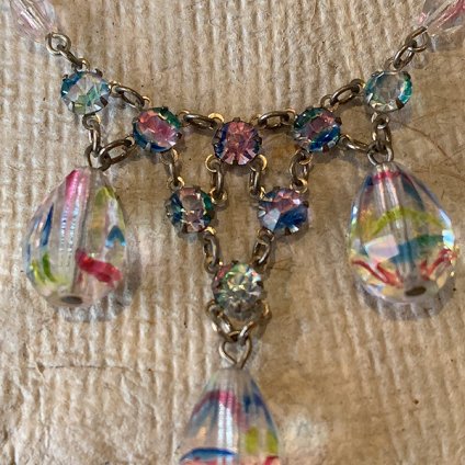 1940's Iris Glass Necklace（1940年代 アイリスガラス ネックレス ...