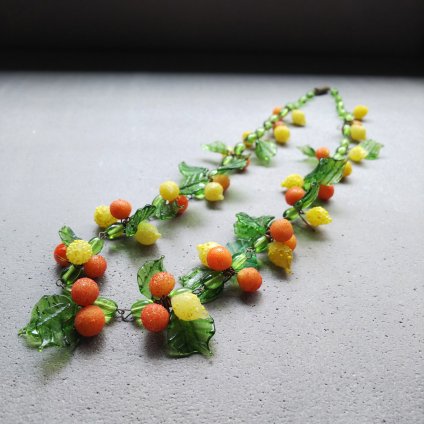 1940's Glass Fruits Necklace (1940ǯ 饹 ե롼 ͥå쥹)