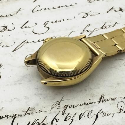 1951ǯ ROLEX OYSTER PERPETUAL BUBBLEBACK (å  ѡڥ奢 Х֥Хå) 18K