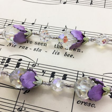 Vendome Purple Flower Necklace(ɡ ѡץեͥå쥹)