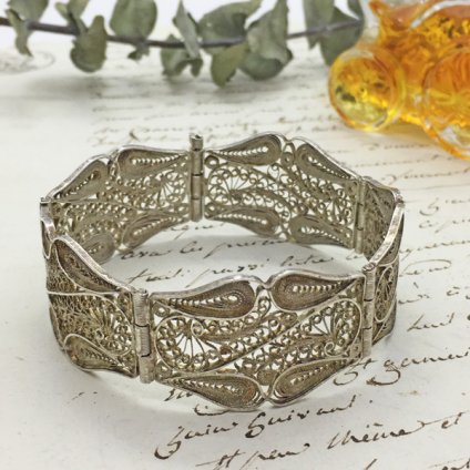 Silver Filigree Bracelet ( シルバーフィリグリーブレスレット ...