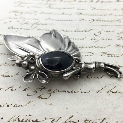 1910's Art Nouveau Silver Brooch（1920's アールヌーボー