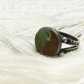 Dead Stock Silver×Green Turquoise Ring（デッドストック シルバー×グリーンターコイズリング）