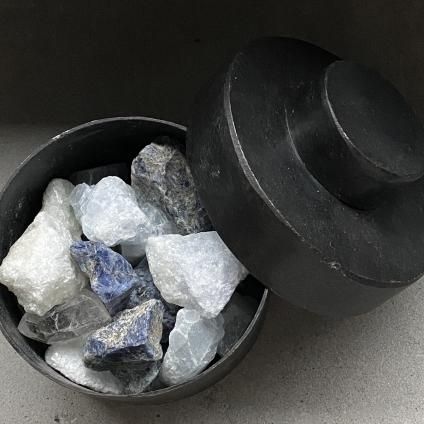 MAD et LEN Pot Pourri mini Bleu ~calcite bleur,sodalite MAD et LEN Pot Pourri mini Bleu ~calcite bleur,sodalite