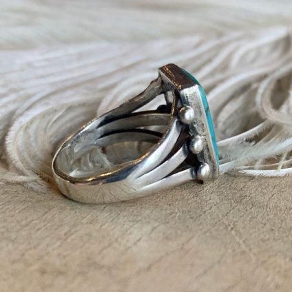 Turquoise Split Shank Silver Ringʥ ץåȥ С󥰡