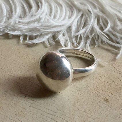 Navajo Pearl Silver Ring by Sharon Sandovalʥ󡦥ɥХ ʥХۥѡ С󥰡