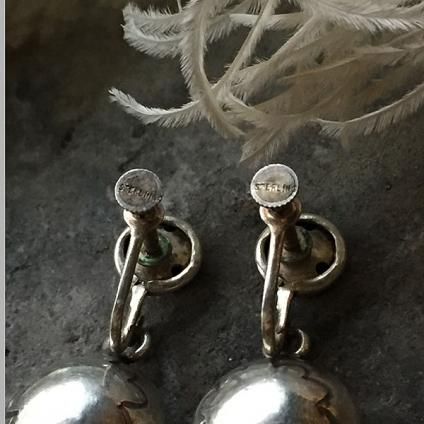 Navajo Pearl Silver EarringsʥʥХۥѡ С󥰡