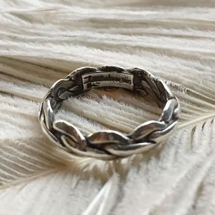 Braided Wire Triangle Shape Silver Ringʥ֥쥤ǥåɥ磻䡼 ȥ饤󥰥륷 С󥰡