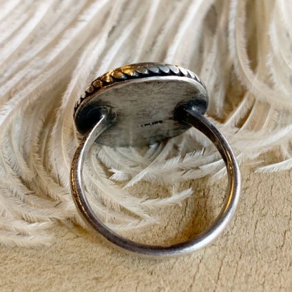 Navajo Round WirePetrifiedWood Shank Ring (ʥХ 饦ɥ磻䡼ߥڥȥեɥå 󥯥)