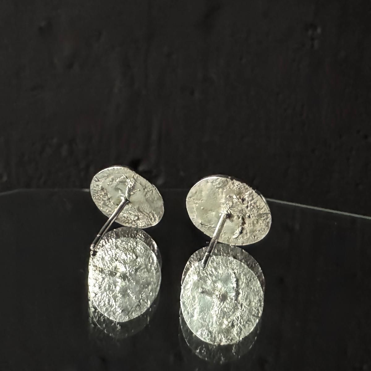 momocreatura Moon Disc Earrings Silverʥ⥯ꥢ ࡼԥ С