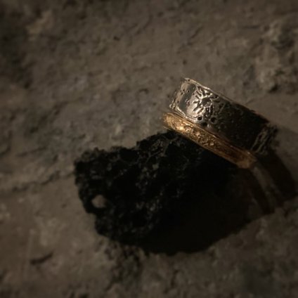 momocreatura Moon Crater Ring Gold 2mmʥ⥯ꥢ 졼  2mm