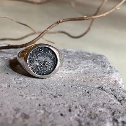 momocreatura Moon Signet Ring Silver ʥ⥯ꥢ ࡼ ͥåȥ С