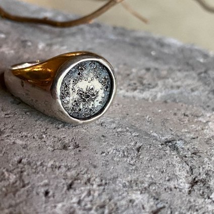 momocreatura Moon Signet Ring Silver ʥ⥯ꥢ ࡼ ͥåȥ С