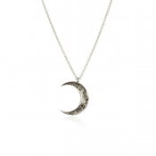 momocreatura Crescent Moon Necklace Silverʥ⥯ꥢ ͥå쥹 С