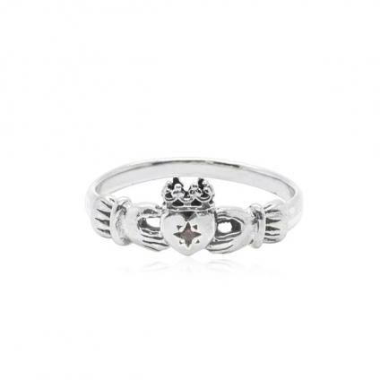 momocreatura Claddagh Ring Silver Rubyʥ С ӡ