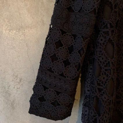 VINCENT JALBERT Lace Long Jacketʥ󥻥 ١ 졼󥰥㥱åȡBlack