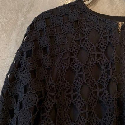 VINCENT JALBERT Lace Long Jacketʥ󥻥 ١ 졼󥰥㥱åȡBlack