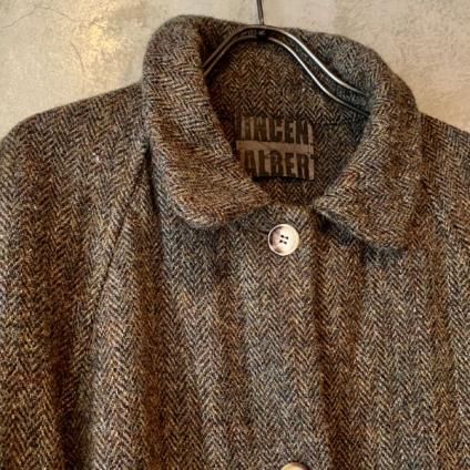 VINCENT JALBERT Coat Harris Tweed Washed (󥻥 ١ ϥꥹĥ  ) Khaki