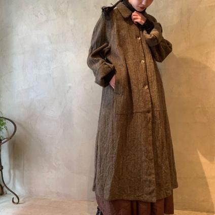 VINCENT JALBERT Coat Harris Tweed Washed (󥻥 ١ ϥꥹĥ  ) Khaki