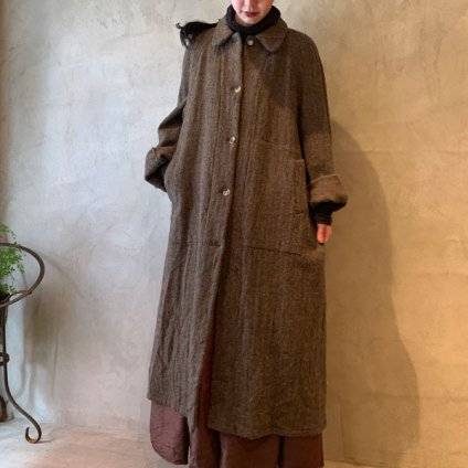 VINCENT JALBERT Coat Harris Tweed Washed (󥻥 ١ ϥꥹĥ  ) Khaki