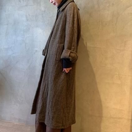 VINCENT JALBERT Coat Harris Tweed Washed (󥻥 ١ ϥꥹĥ  ) Khaki