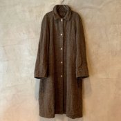 VINCENT JALBERT Coat Harris Tweed Washed (ヴィンセント ジャルベール ハリスツイード コート ) Khaki