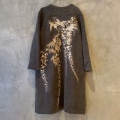 VINCENT JALBERT  Coat - Embroideris - (ヴィンセント ジャルベール 刺繍コート ) Charcoal