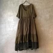 VINCENT JALBERT Parachute Dress L/S w/Beltʥ󥻥 ١ ѥ饷塼ȥɥ쥹 ٥աKhaki