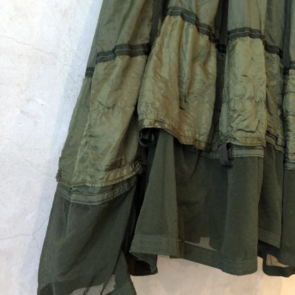 VINCENT JALBERT Parachute Dress L/Sʥ󥻥 ١ ѥ饷塼ȥɥ쥹Green