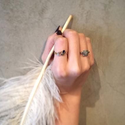 1900～30's Spphire Diamond Antique Ring （1900～30's サファイア