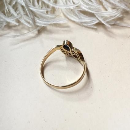 190030's Sapphire Diamond Antique Ring 190030's ե  ƥ󥰡