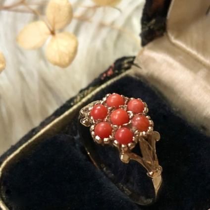 1913's Coral Antique Ring 1913ǯ  ƥ󥰡