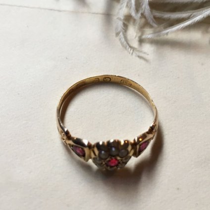 1861's Ruby Pearl Antique Ring 1861ǯ ӡ ѡ ƥ󥰡