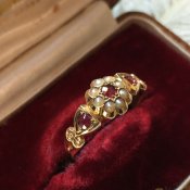 1861's Ruby Pearl Antique Ring （1861年 ルビー パール アンティークリング）