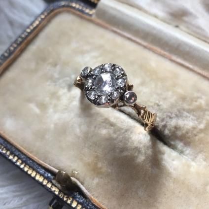 Victorian Rose Cut Diamond Antique Ring ʥȥꥢ åȥ ƥ󥰡