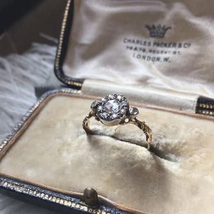 Victorian Rose Cut Diamond Antique Ring ʥȥꥢ åȥ ƥ󥰡