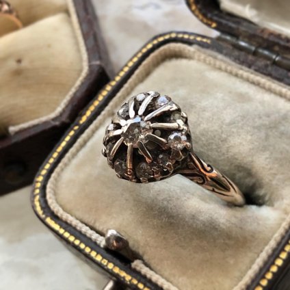 Victorian 9K Diamond Antique Ring (ȥꥢ 9K  ƥ󥰡