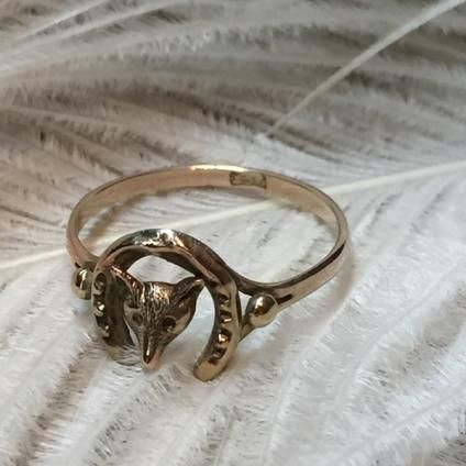 アンティーク ヴィクトリアン ホースシューリング Victorian Fox Horse Shoe Antique Ring （ヴィクトリアン