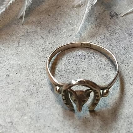 アンティーク ヴィクトリアン ホースシューリング Victorian Fox Horse Shoe Antique Ring （ヴィクトリアン キツネ
