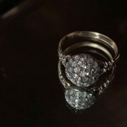 ローズカット　リング 推奨品☆ローズカットダイヤモンド 豪華フラワーリング 2.06ct