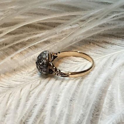 Victorian Rose Cut Diamond Antique Ring ʥȥꥢ åȥ ƥ󥰡