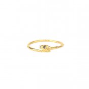 momocreatura Snake Ring Gold Sapphire（ヘビリング ゴールド サファイア）