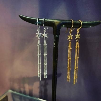 momocreatura Shooting Star Earrings Gold(モモクリアチュラ 流れ星